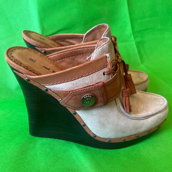 LAMB by Gwen Stefani wedge clogs heels - Picture 1 of 6